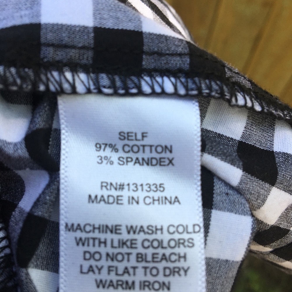 Gianni Bini Jumpsuit B & W Checked - Picture 8 of 8